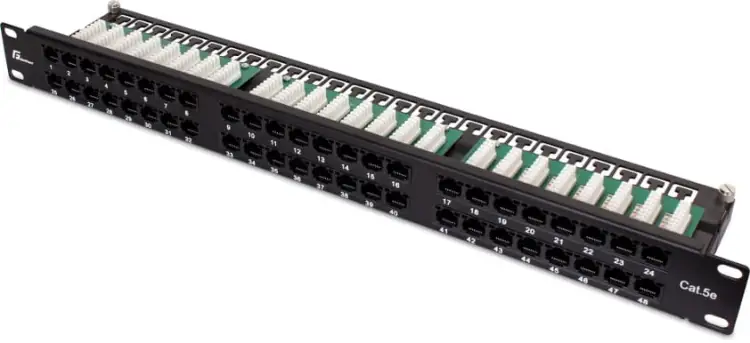 56449PATCH PANEL UTP CAT.5E 48 PORTÓW PGF-5EUTP48-B9 GETFORT-2