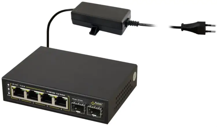 65371SWITCH POE 4+2SFP PULSAR SFG64-1