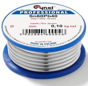 CYNA LUTOWNICZA CYNEL SZPULKA 100G 1MM Sn60Pb40 SW26