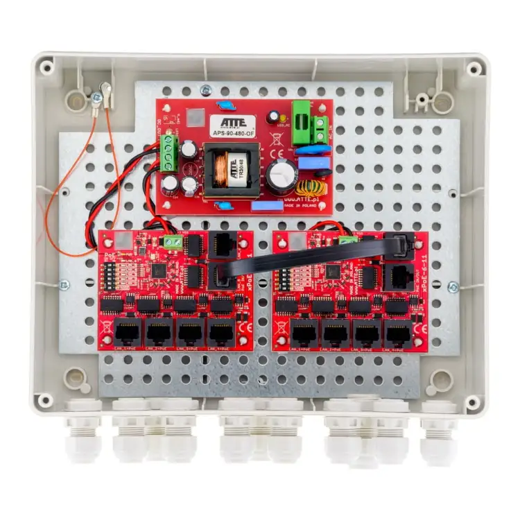 SWITCH ZEWNĘTRZNY 10-PORTOWY POE ATTE IP-9-11-L2