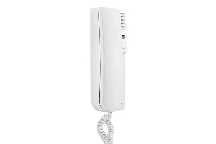Laskomex LY-8M biały Unifon cyfrowy z sygnalizacją wywołania – LED, regulacją głośności, przycisk sterowania bramą.