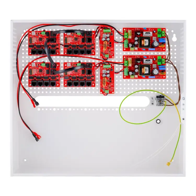 Zestaw buforowy do 17 kamer IP switch PoE 17P+1UP ATTE IPUPS-17-11-H