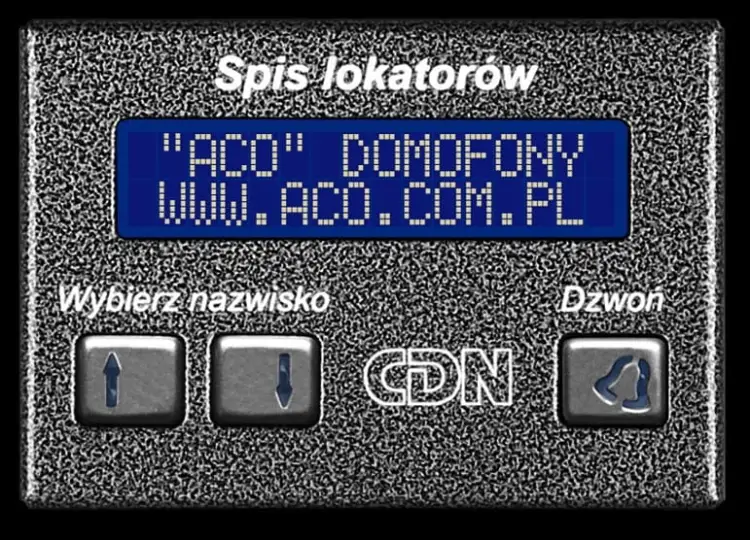 ACO CDN-230E ST Elektroniczny spis lokatorów stal