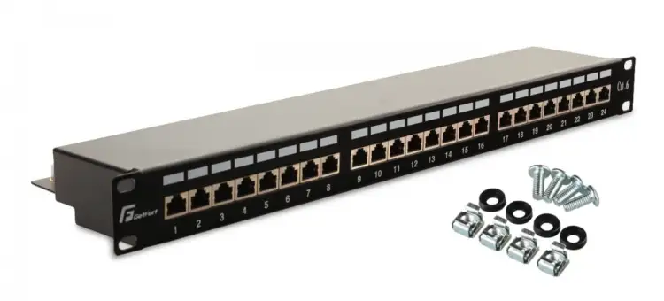 PATCH PANEL FTP CAT.6 24 PORTY PGF-6FTP24-B6 GETFORT