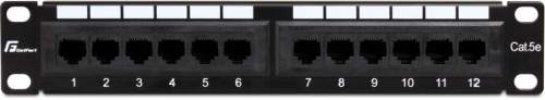 Patch Panel Getfort 10 cali 12 portów PGF-5EUTP12-B4