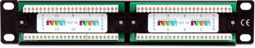 Patch Panel Getfort 10 cali 12 portów PGF-5EUTP12-B4