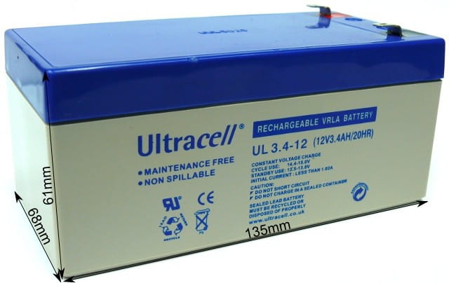 Akumulator AGM ULTRACELL UL 12V 3.4AH "żelowy"