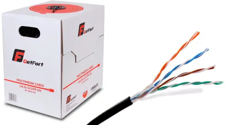 KABEL GETFORT PREMIUM CAT.5E U/UTP UV SUCHY SKRĘTKA 305M