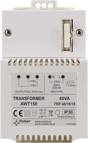 TRANSFORMATOR AWT150 TRP/40/16/18 PULSAR ( zamiennik AWT468 )
