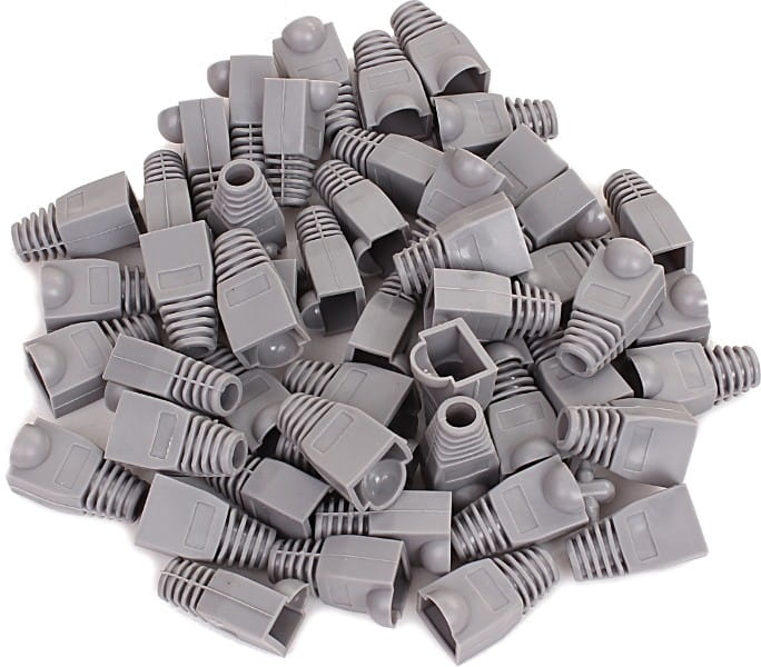 OSŁONA GUMOWA GETFORT NA ZŁĄCZA RJ45 SZARA (50SZT)