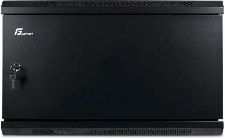 SZAFA RACK GETFORT 19 CALI 6U 600X600 WISZĄCA DRZWI STALOWE
