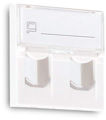 ADAPTER GETFORT 2 MOD 2XRJ45 MOSAIC 45x45mm