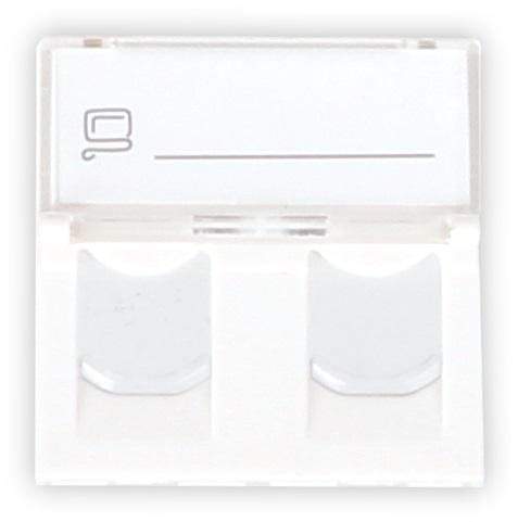ADAPTER GETFORT 2 MOD 2XRJ45 MOSAIC 45x45mm