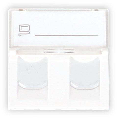 ADAPTER GETFORT 2 MOD 2XRJ45 MOSAIC 45x45mm