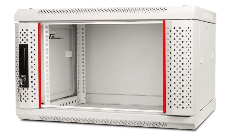 SZAFA RACK GETFORT 19 CALI 6U 600X600 WISZĄCA SZARA