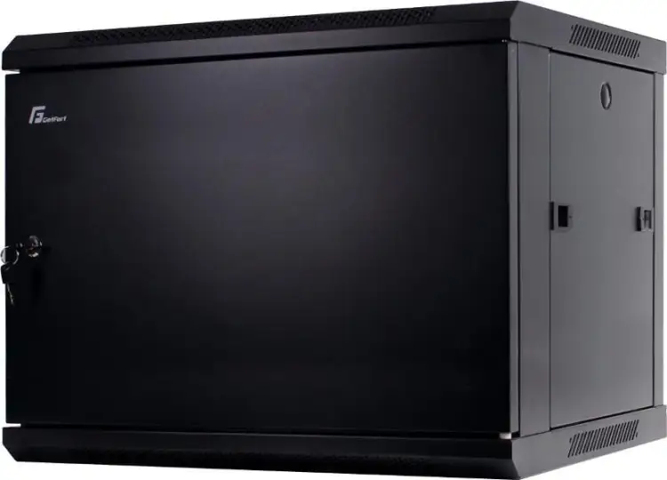 SZAFA RACK GETFORT 19 CALI 9U 600X450 WISZĄCA DRZWI STALOWE