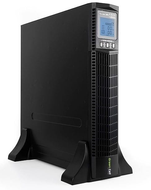 Zasilacz awaryjny UPS Online Green Cell RTII z wyświetlaczem LCD 1000VA 900W GREEN CELL UPS13