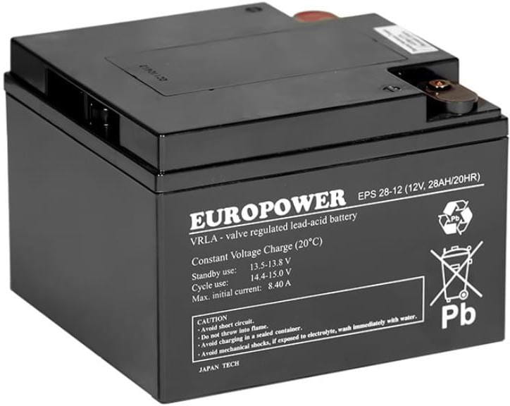 Akumulator EUROPOWER serii EPS 12V 28Ah