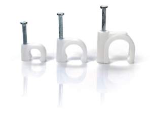 UCHWYT Z GWOŹDZIEM DO PRZEWODÓW PŁASKICH FLOP-P12/6 (100szt.)