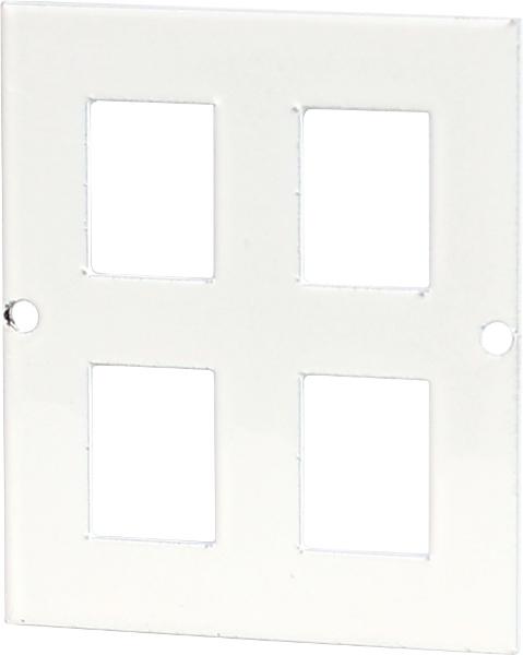 Blacha montażowa do szaf multimedialnych gniazda RJ45