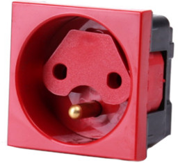 Gniazdo 1M elektryczne pojedyncze + blokada Javel