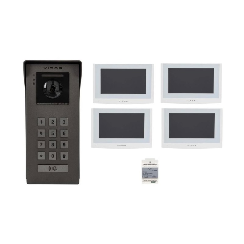 Wideodomofon VIDOS 2IP S200/4 x M200W-X - zdjęcie produktu 1