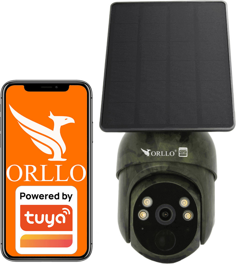 Kamera IP Orllo Bezprzewodowa 4G LTE Obrotowa z Panelem Solarnym ORLLO TZ1 MORO Kamera IP Orllo Bezprzewodowa 4G LTE Obrotowa z Panelem Solarnym ORLLO TZ1 MORO
