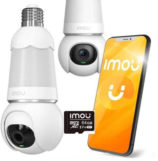 Kamera IP Imou kamera żarówka Bulb Cam 5MP IPC z kartą pamięci 64GB Kamera IP Imou kamera żarówka Bulb Cam 5MP IPC z kartą pamięci 64GB