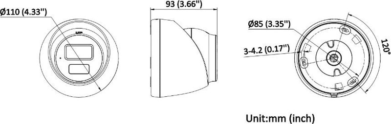 Kamera IP HIKVISION DS-2CD1363G2-LIU(2.8mm) Kamera IP HIKVISION DS-2CD1363G2-LIU(2.8mm)