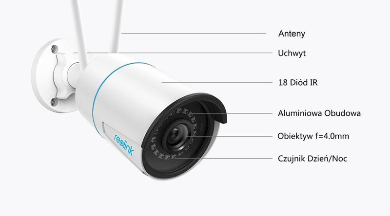 Kamera IP WiFi Reolink W320 5Mpix Wi-Fi P2P biała Kamera IP WiFi Reolink W320 5Mpix Wi-Fi P2P biała