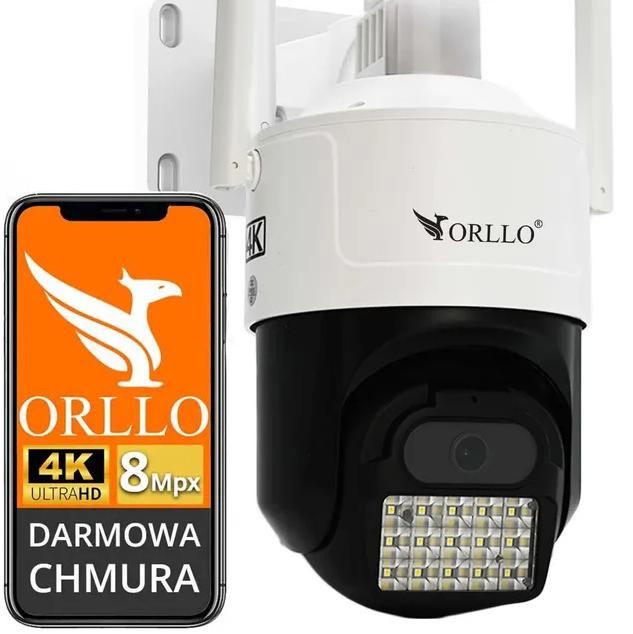 Kamera IP ORLLO Z17 Ultra 4K zewnętrzna obrotowa GSM na kartę SIM 8MPx Kamera IP ORLLO Z17 Ultra 4K zewnętrzna obrotowa GSM na kartę SIM 8MPx