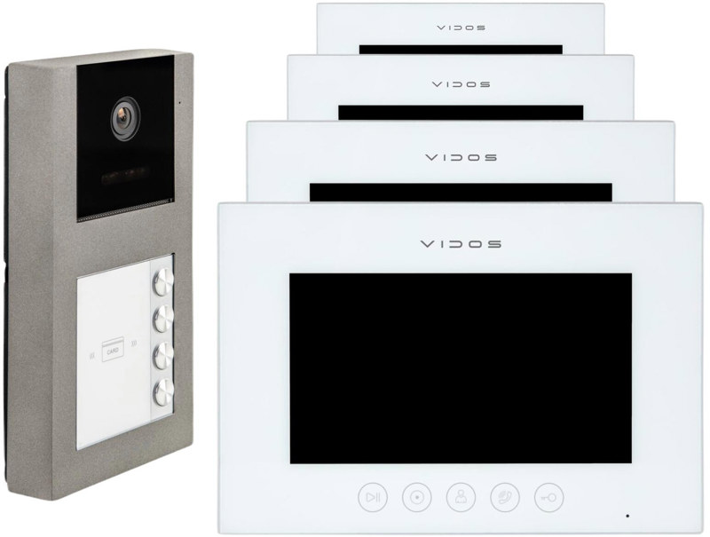 WIDEODOMOFON VIDOS X 4xM11W-X/S11-4 WIDEODOMOFON VIDOS X 4xM11W-X/S11-4