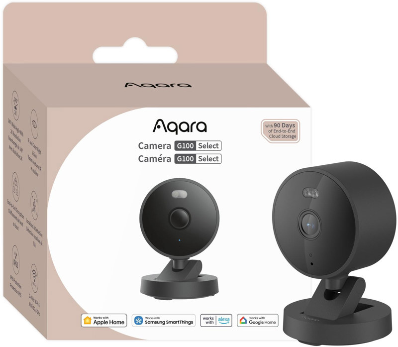 Aqara Camera G100 Select Czarna | Kamera IP | 1296p Aqara Camera G100 Select Czarna | Kamera IP | 1296p
