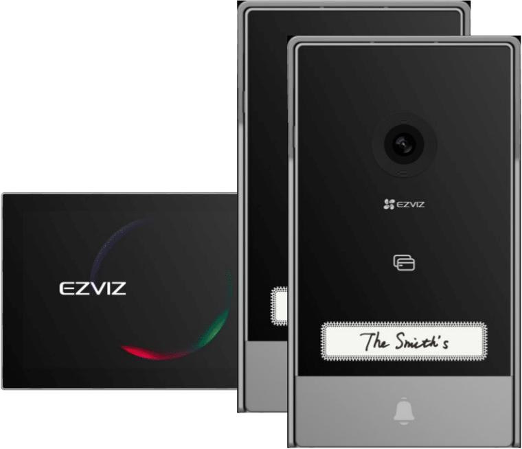 Zestaw wideodomofonowy EZVIZ HP7 z dwoma panelami bramowymi 3MP Zestaw wideodomofonowy EZVIZ HP7 z dwoma panelami bramowymi 3MP