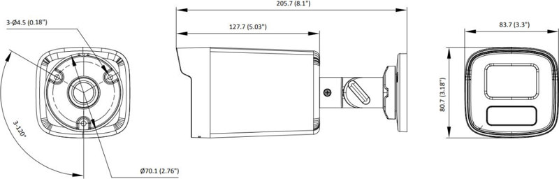 Kamera 4w1 Hikvision DS-2CE10KF3T-LS(2.8mm)(O-STD) Kamera 4w1 Hikvision DS-2CE10KF3T-LS(2.8mm)(O-STD)