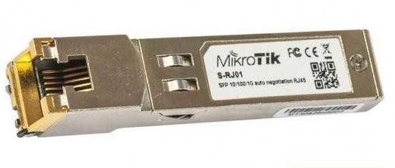 MODUŁ SFP MIKROTIK S-RJ01 10/100/1000M MODUŁ SFP MIKROTIK S-RJ01 10/100/1000M