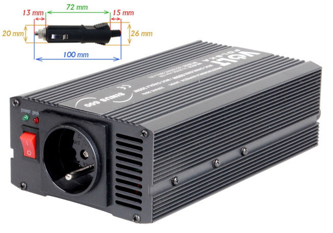 PRZETWORNICA VOLT POLSKA SINUS 600 24V / 230V 300/600W PRZETWORNICA VOLT POLSKA SINUS 600 24V / 230V 300/600W
