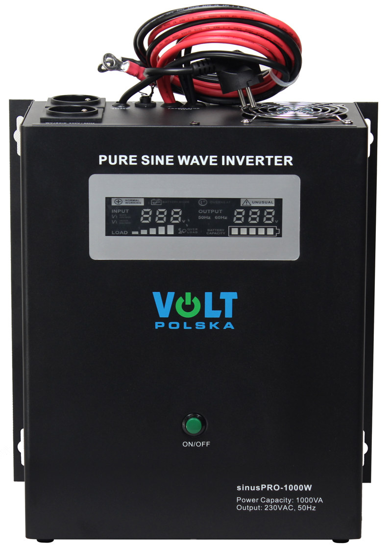 PRZETWORNICA VOLT POLSKA SINUSPRO-1000W 12V 700/1000W PRZETWORNICA VOLT POLSKA SINUSPRO-1000W 12V 700/1000W