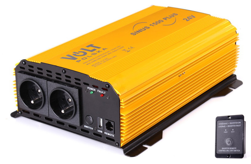 PRZETWORNICA VOLT POLSKA SINUS PLUS 1500 24V / 230V 1000/1500W PRZETWORNICA VOLT POLSKA SINUS PLUS 1500 24V / 230V 1000/1500W