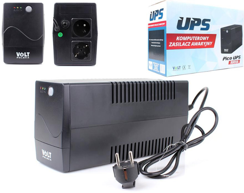 UPS ZASILACZ AWARYJNY VOLT POLSKA PICO 800VA 480W UPS ZASILACZ AWARYJNY VOLT POLSKA PICO 800VA 480W