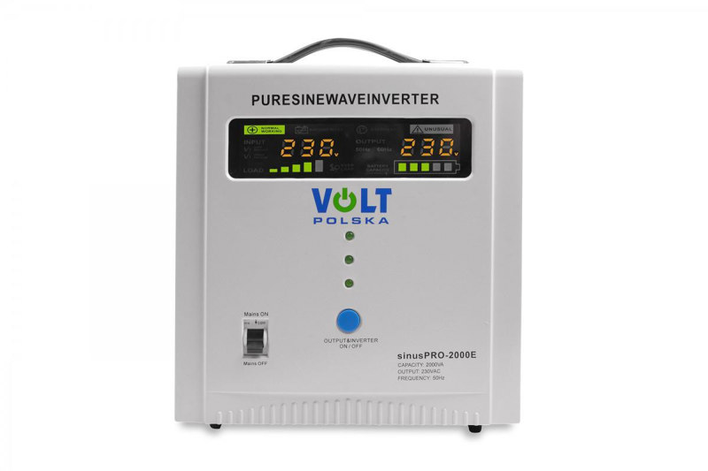 Przetwornica Volt Polska SinusPro 2000E 2000VA 12V 1250/2000W Przetwornica Volt Polska SinusPro 2000E 2000VA 12V 1250/2000W