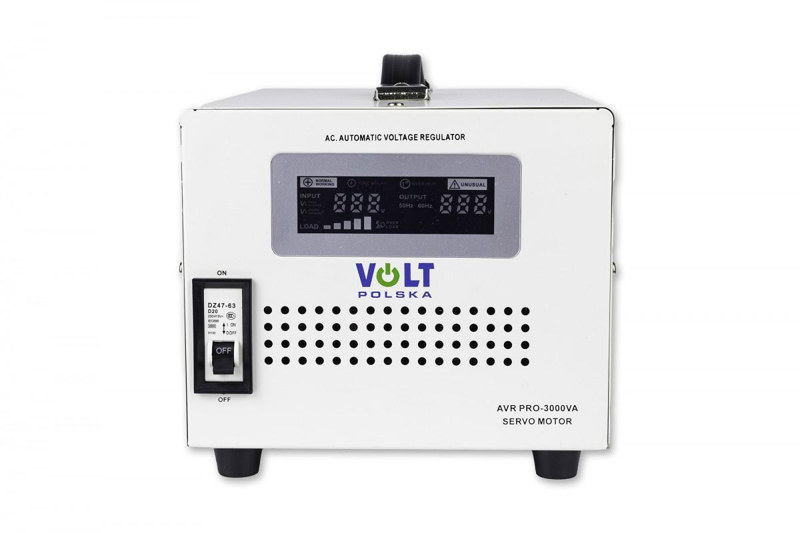 Stabilizator napięcia Volt Polska AVR PRO 3000VA 3% Stabilizator napięcia Volt Polska AVR PRO 3000VA 3%