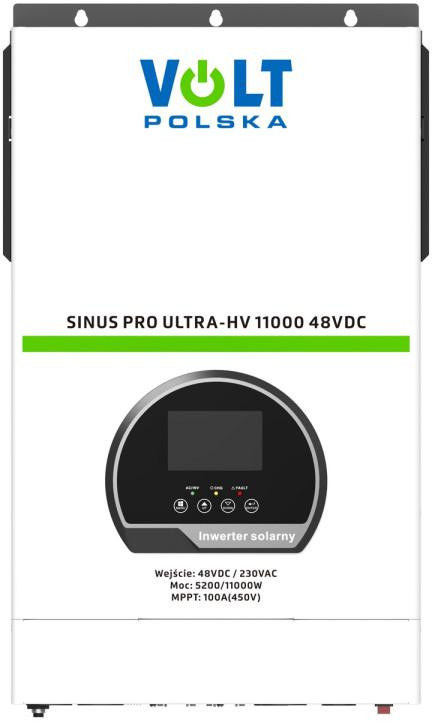 Przetwornica inwerter solarny Volt Polska SinusPro Ultra-HV 11000 48V/230V 5200/11000W 100A MPPT (45 Przetwornica inwerter solarny Volt Polska SinusPro Ultra-HV 11000 48V/230V 5200/11000W 100A MPPT (45