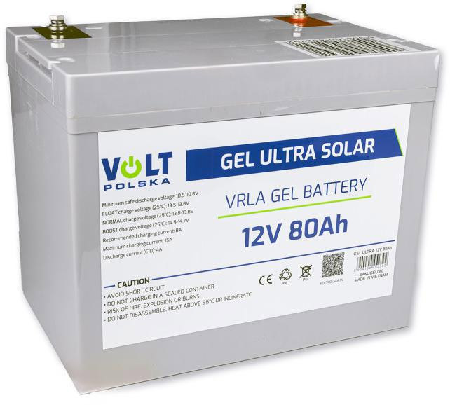 Akumulator Volt Polska Gel VPRO 12V 80Ah Akumulator Volt Polska Gel VPRO 12V 80Ah