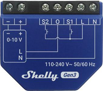 Shelly Dimmer 0/1-10V PM Gen3 Shelly Dimmer 0/1-10V PM Gen3