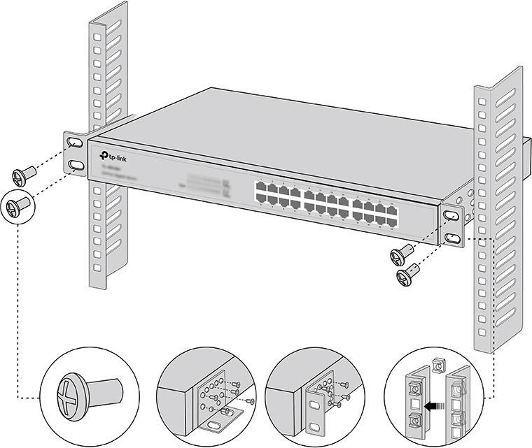 UCHWYT RACK TP-Link Omada Bracket Kit UCHWYT RACK TP-Link Omada Bracket Kit