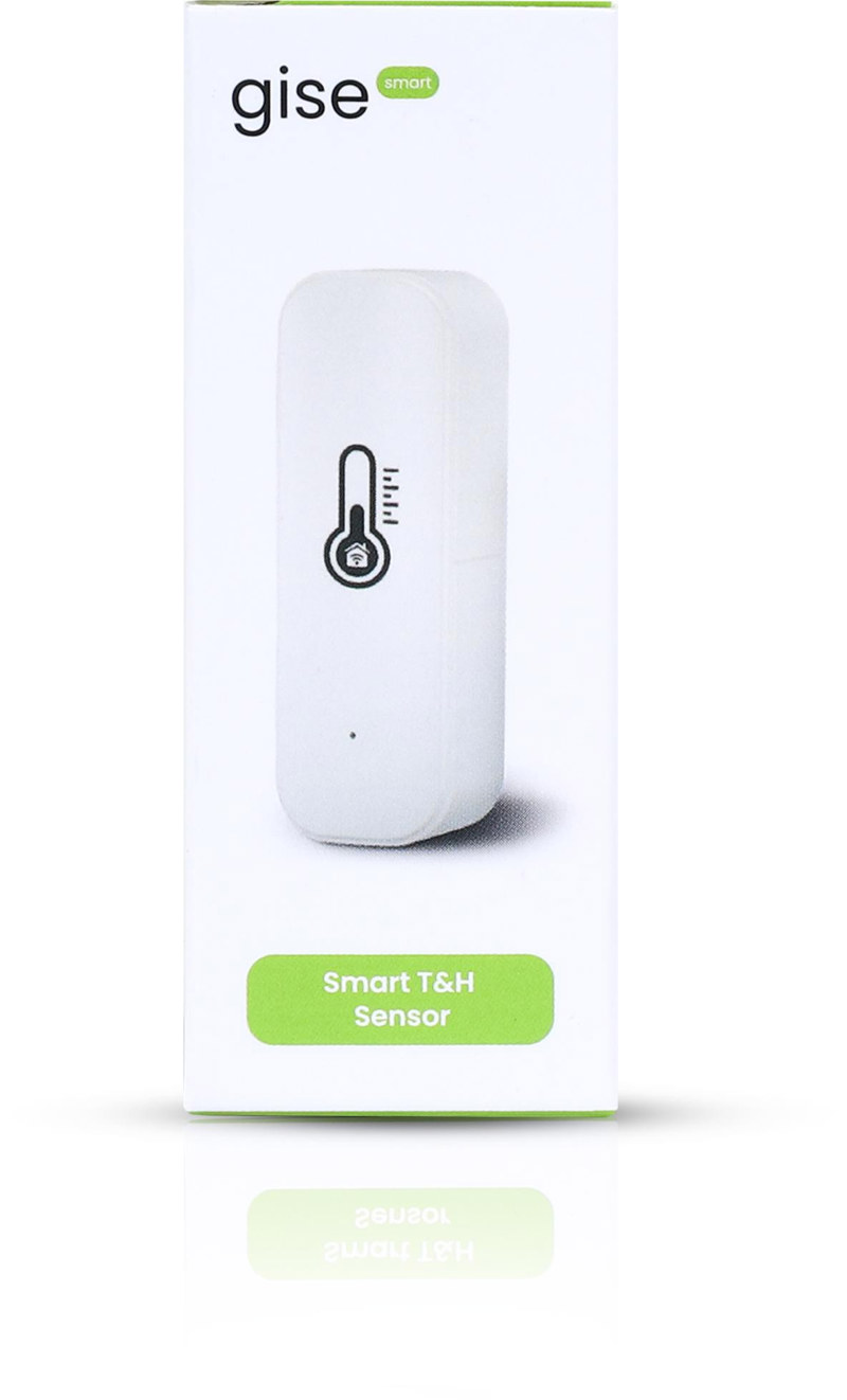 GISE Smart Czujnik temperatury i wilgotności Wi-Fi Biały | Tuya | GTHS-WF-01-W GISE Smart Czujnik temperatury i wilgotności Wi-Fi Biały | Tuya | GTHS-WF-01-W