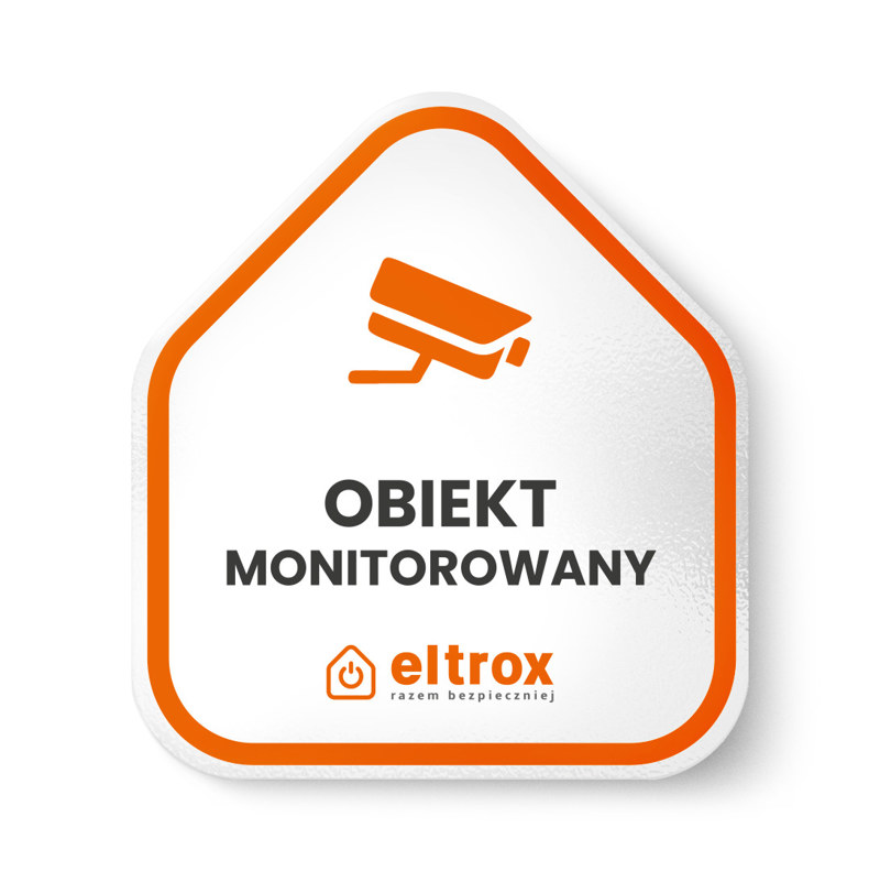 Tabliczka PCV Obiekt Monitorowany Eltrox Tabliczka PCV Obiekt Monitorowany Eltrox