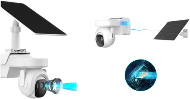 Zestaw Dahua Kamera 4G Panel KIT/BP4A-4G-0360B/M0508 Zestaw Dahua Kamera 4G Panel KIT/BP4A-4G-0360B/M0508
