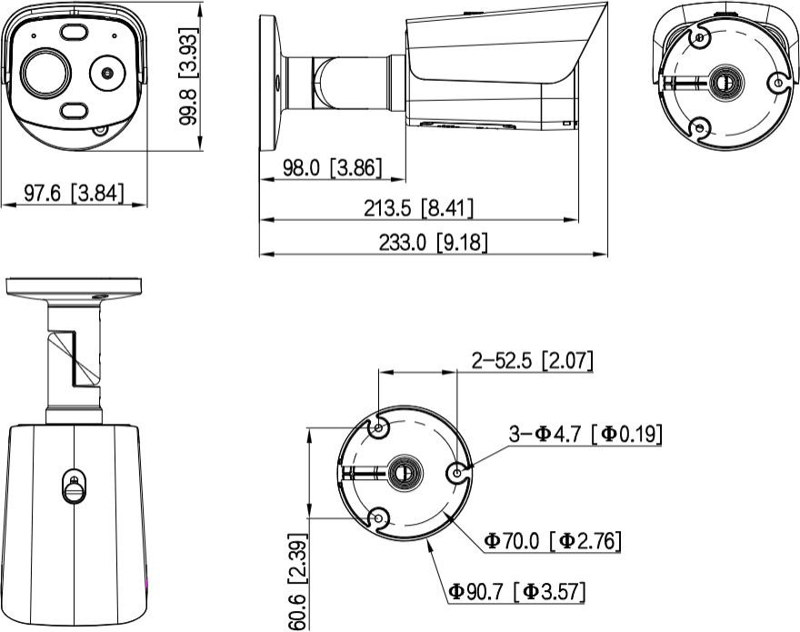 Kamera IP Dahua TPC-BF1241-LB3F4-DW-S8-V1 Kamera IP Dahua TPC-BF1241-LB3F4-DW-S8-V1